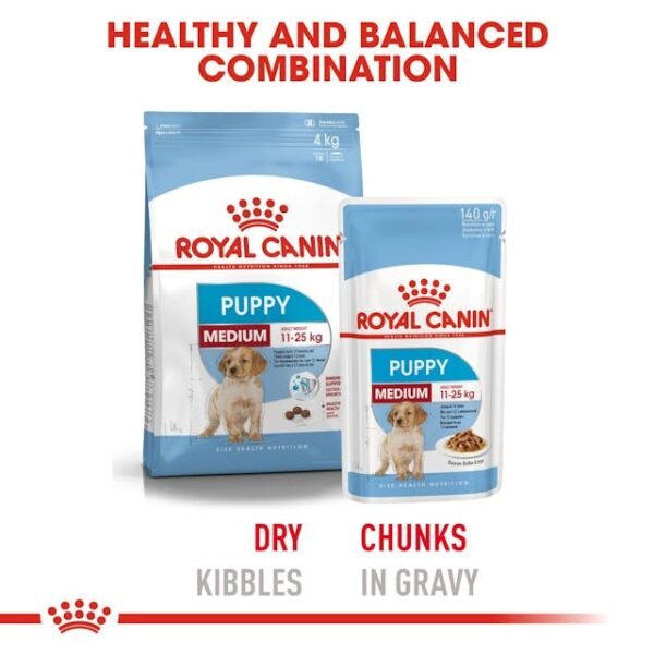 Royal Canin Wet Food Medium Puppy 140gr - Image 3