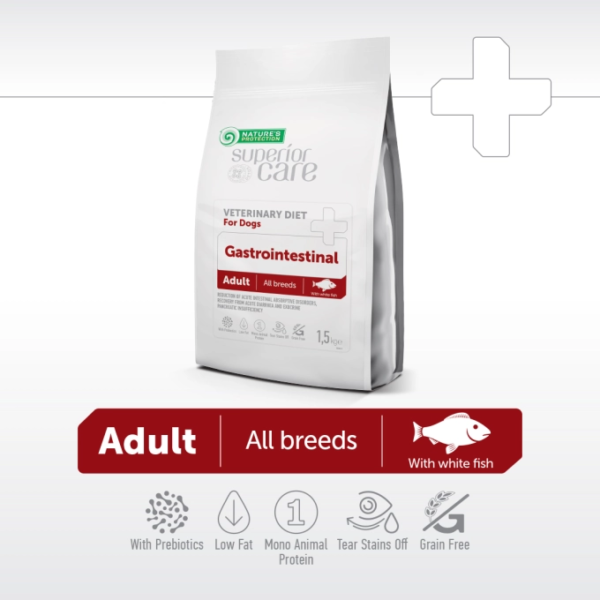 Nature's Protection SC dry dietetic pet food with white fish for adult dogs of all breeds with digestive disorders - Image 2