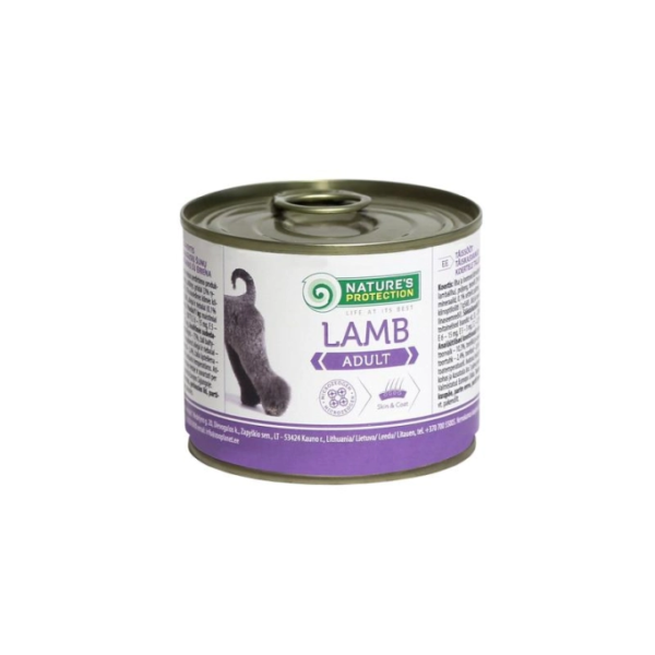 Nature's Protection Wet Food canned for adult dogs with lamb